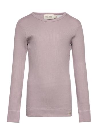 Plain Tee Ls T-shirts Long-sleeved T-shirts Lilla MarMar Cph*Betinget Tilbud