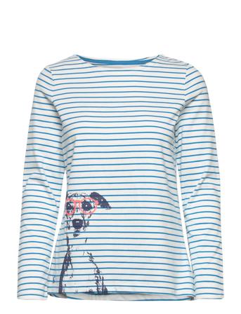 Harbour Print T-shirts & Tops Long-sleeved Multi/mønstret Joules