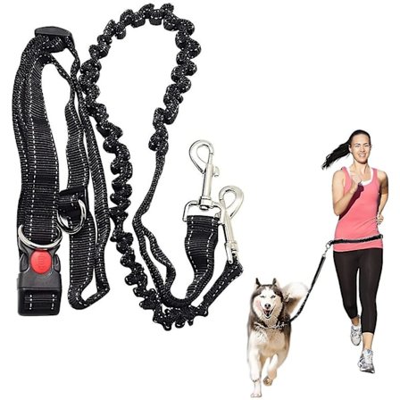 Handsfree Löpkoppel för Hund, Multifunktionell Justerbar Hundkoppel, Hundpromenad