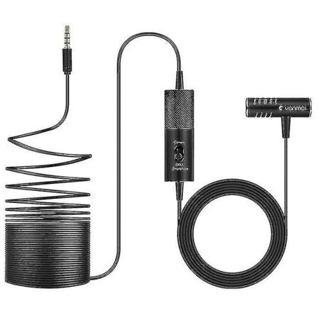 Yanmai R933s Professionell Clip-on 3,5 mm-kontakt Lavalier rundstrålande sändningskondensatormikrofon, för livesändning, show, Ktv, Etc