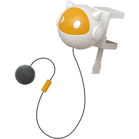 Katte Leke, Elektrisk Løfte Katteleke, Med Sprettende Leke, Interaktiv, Katteøvelse, Innendørs, Felin, Leke Tau (Gul)