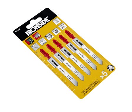 Ironside T118A Stikksagblad 65 mm, 5-pakning, Maskintilbehør & forbruk