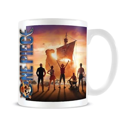 One Piece Set Sail Mug En Storlek Orange/Blå/Vit