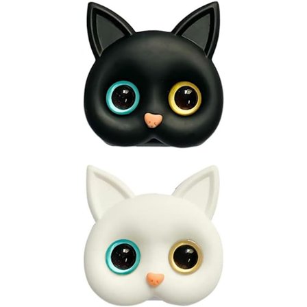 Telefon Ring Holder Universal Telefon Grip Sammenklappelig Kat Spejl Telefon Grip og Telefon Stand til Telefoner og Tablets Pakke med 2