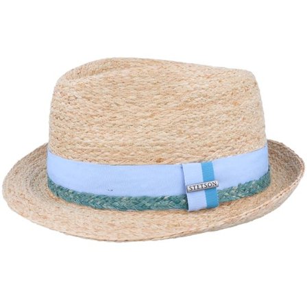 Stetson - Beige straw Hatt - Trilby Raffia Natural Straw Hat @ Hatstore