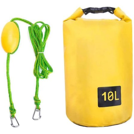 2-i-1 Sand Anchor System Sand Bag Båt Ankare Vattentät Torr Väska med Linje Hook Boj, 10L