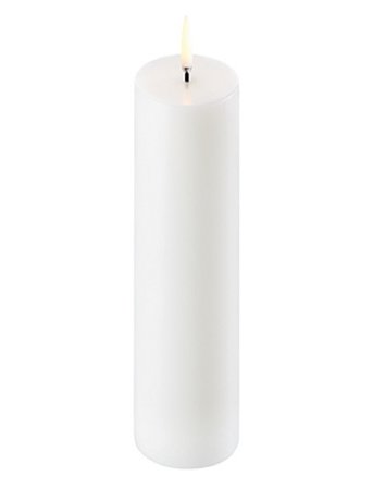 UYUNI Lighting Pillar Led Candle - White - H15CM