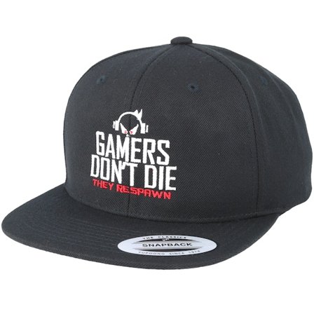 Gamerz - Černá snapback Kšiltovka - Gamers Don't Die Black Snapback @ Hatstore