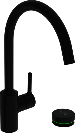 Oras Optima 2639AF-33 Kjøkkenkran med avstengning Matt svart, Baderom