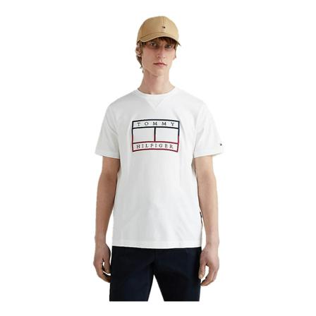 Tommy Hilfiger, T-Shirts Wit, Heren, Maat:L