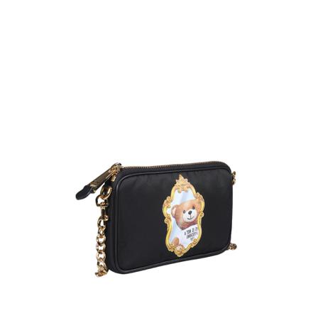 Moschino, Shoulder Bags Czarny, Kobieta, Rozmiar: ONE Size