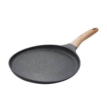 Non-stick Crêpepanne, Dosa-panne med granittbelegg for matlaging, flat panne for tortillas, omelett, crêpe-maskin