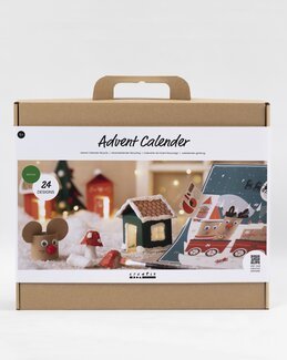 Hobbysett Adventskalender Resirkulert - Creativ Company