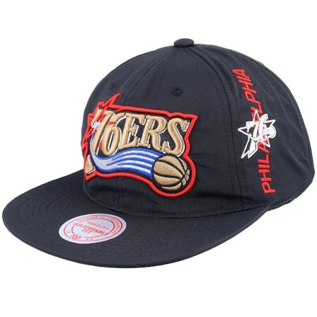 Mitchell & Ness - NBA Schwarz snapback Cap - Philadelphia 76ers Nylon Szn Deadstock Black Snapback @ Hatstore