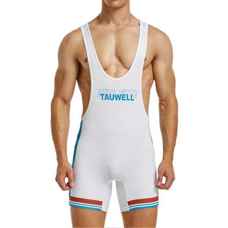 Miesten kevyt polyesteri Y-selkä tankkipaita paini varusteet kuntoiluun Sininen XX