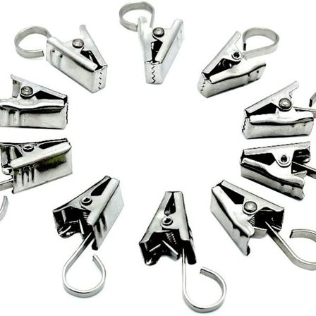 Klemmeringe til gardinstangskroge gardinklips vinduesbruseringe klemmer Gard