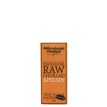 WermlandsChoklad Raw Ekologisk Choklad Apelsin 50 g