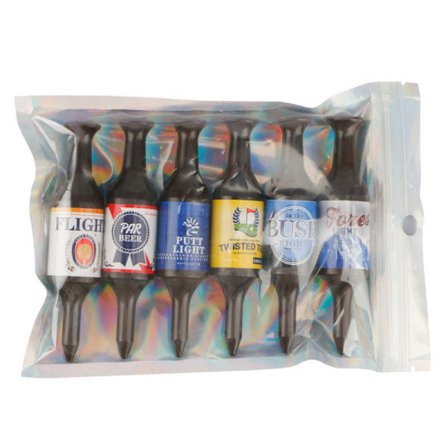 12-pakning Morsomme Golf T-skjorter, Ølflaske Golf T-skjorter Resirkulerbar Plast Golf T-skjorter for Menn, Golfgaver til Menn, Far, Golfere