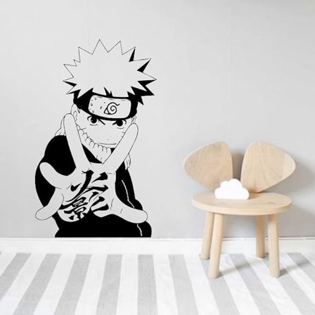 Naruto-seinäkoristeet, japanilainen manga-animetyyli, kodin sisustus