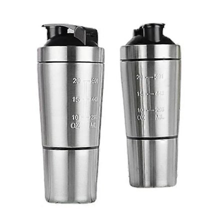 700 ml + 200 ml Rustfri Stål Protein Shaker med Piskekugle Holdbar Bevægelse[pl]