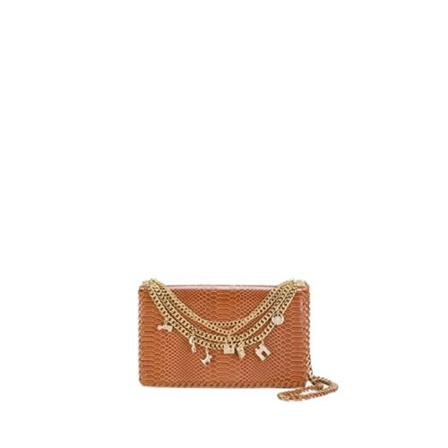 Elisabetta Franchi Shoulder Taske Brun, Dame Skuldertasker, Størrelse: ONE Size
