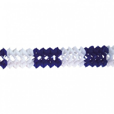 Oktoberfest Girlang, blå/vit - 4 m - Oktoberfest Dekoration - Kalaslagret.se