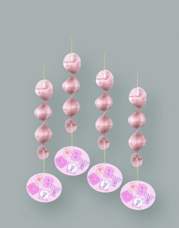 Hängande dekoration tjej 4-pack