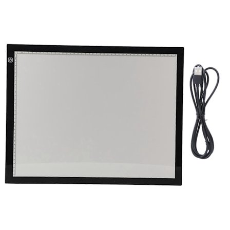 A3 LED Ritbord med Touch-Dimmer, Ritverktyg, Konstmaterial, USB-Gränssnitt