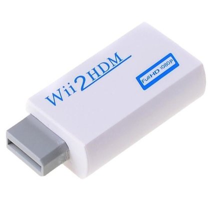 Wii till HDMI-konverteradapter, Anslut Wii-konsolen till HDMI-skärm, 1080P videoutgång A
