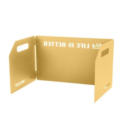 Vindskjerm for komfyr, sammenleggbar, 3 plater, for utendørs bruk, piknik, matlaging