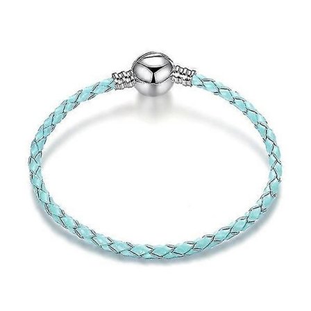 Silver Läderrep Armband Europeiskt Charm Armband För Pandora Armband