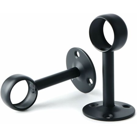 Gardinstangbrakett Garderobestangbrakett med skruer Takbrakett