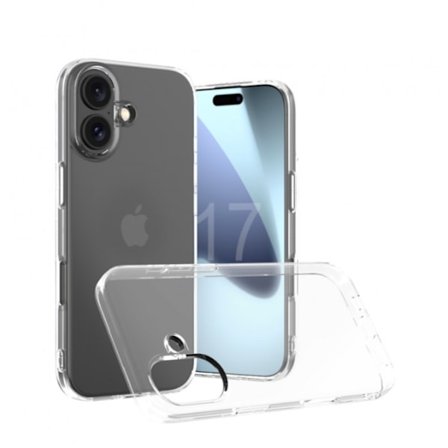 Slankt silikonecover 1 mm – Transparent – iPhone 17