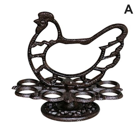 Kraftig Retro Støbejern Æggeholder Bordplade Dekor Køkken & Spisestue Organisation Æghylde Displaystativ