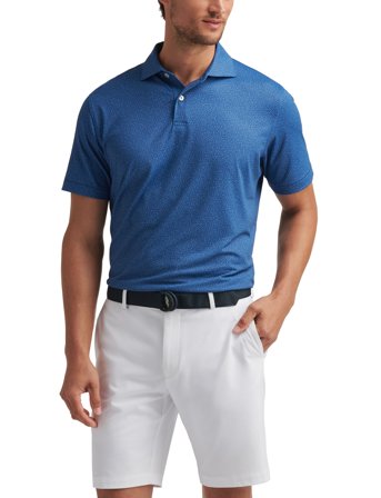 Peter Millar Musical Notes Performance Jersey Polo - Edwin Spre - Blue - S