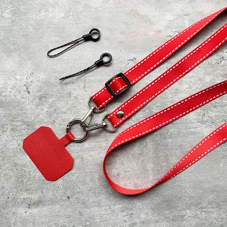 Simplicity Crossbody Mobiltelefon Snodd Justerbar Hängande Halsrem Med Universalklämma Anti-förlorad Mobiltelefon Snoddar