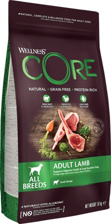 CORE Petfood - Dog Adult All Breed Grain Free Lamb Dry Dry 1,8 kg - Hund - Hundefôr & hundemat - Tørrfôr for hund - ZOO.no