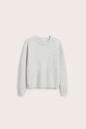 Kappahl | Stickad tröja | Ljusgrå