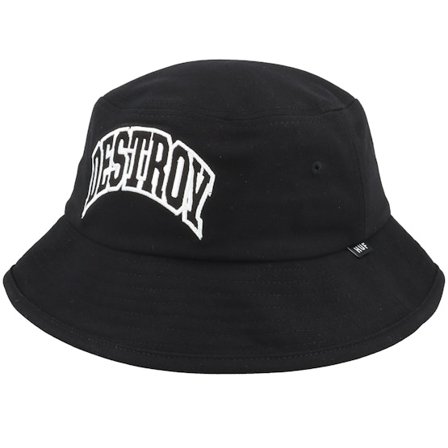 HUF - Černá bucket Klobouk - Destroy Rebuild Black Bucket @ Hatstore