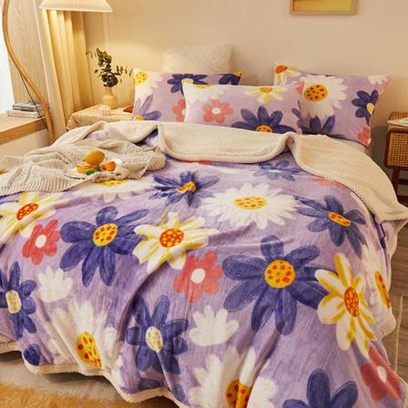 Dupleks filtdyne vintertykk termisk korallfleece lurteppe flenssofatrekk Enkelt Dream 180x200cm