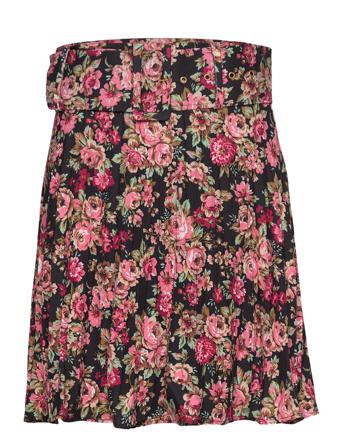 Plisse Skirt Kort Kjol Multi/mönstrad By Ti Mo