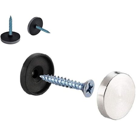 100 st spegelskruvar med dekorativt lock