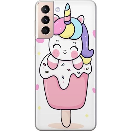 Mobilskal till Samsung Galaxy S21 med Glad enhörning
