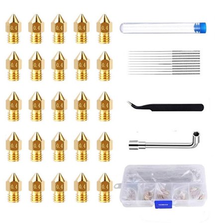 25 Stk 3D Printer MK8 Dysesæt MK8 Dyser