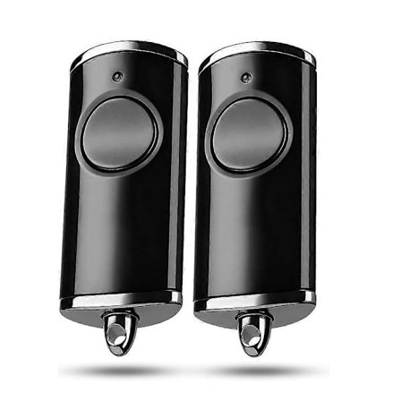 Håndholdt garasjeportåpner for Hörmann HSE1-868-BS, blank svart, 1-knappsfunksjon, for Hörmann HS1 HSE2 BiSecur