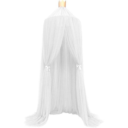 Barn Kupol Myggnett Telt Sengehimmel Myggnett Sengetøy med Rund Blonde Baby Gutter Jenter Lekehus