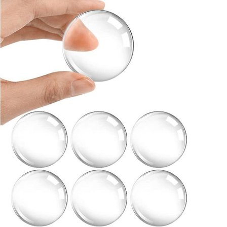 6 st självhäftande dörrstoppar genomskinlig elastisk silikonkudde väggkudde skydd dörrstopp för skåpdörrhandtag