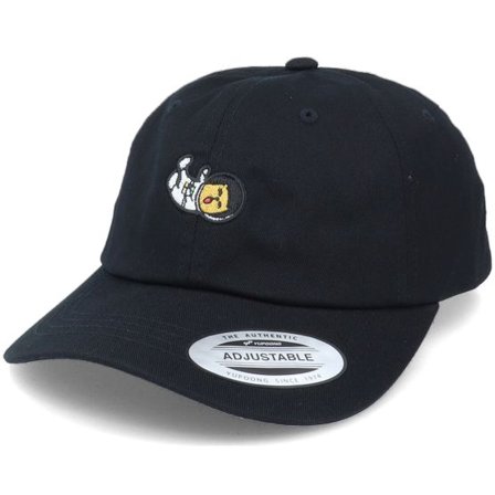 Abducted - Svart unconstructed Keps - Cat Lost In Space Black Dad Cap @ Hatstore