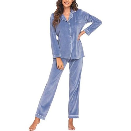 Naisten pyjamasetti, kaksiosainen vapaa-ajan puku, yöpaita ja pyjama housut