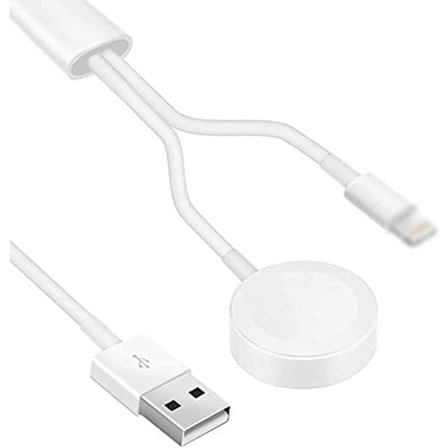 IC Magnetisk trådløs USB-klokke, 2-i-1 ladekabel